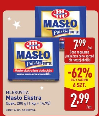 Masło Mlekovita Masło Ekstra promocja w Aldi