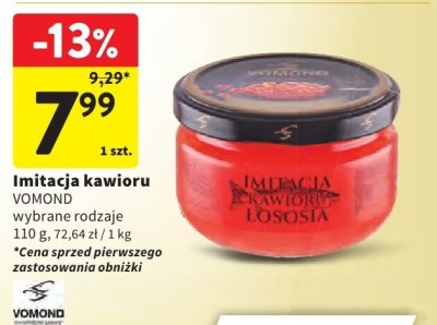 Imitacja kawioru VOMOND wybrane rodzaje promocja w Intermarche