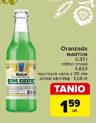 Oranżada kiwi exotic Marton promocja