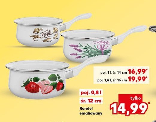 Rondel emaliowany 16 cm promocja w Kaufland
