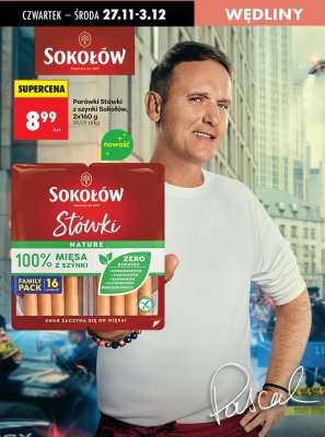 Parówki z szynki 2x160 g promocja w Biedronka