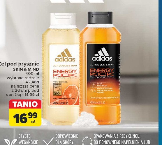 Żel pod prysznic Adidas energy kick promocja