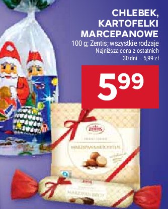 Chlebek marcepanowy Zentis promocja