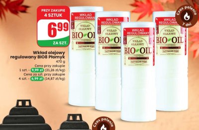 Wkład olejowy regulowany BIO8 Płomyk promocja w Dino