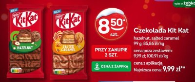 Czekolada Kit Kat salted caramel promocja w Żabka