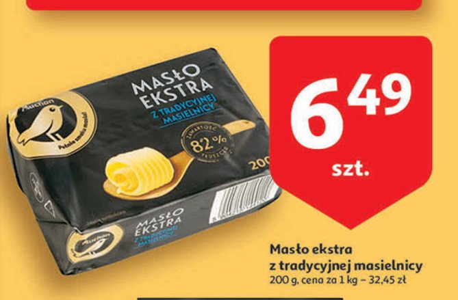 Masło ekstra Auchan promocja
