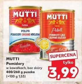 Pomidorki pelati całe bez skórki Mutti promocja