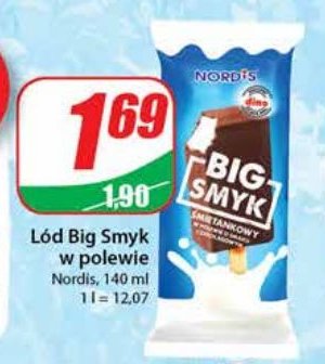 Lód big smyk waniliowo-kakaowy Nordis promocja