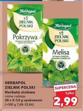 Herbatka pokrzywa Herbapol zielnik polski promocja w Kaufland