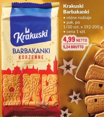 Ciastka Krakuski Barbakanki różne rodzaje promocja w Makro