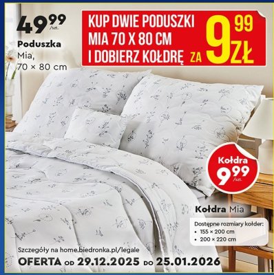 Poduszka Mia 70x80 cm promocja w Biedronka