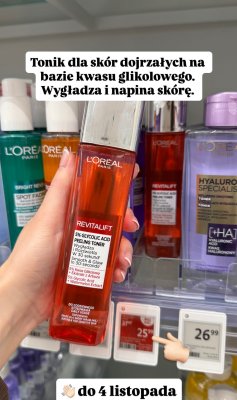 Tonik do skóry dojrzałej z kwasem glikolowym promocja w Rossmann