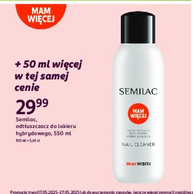 Odtłuszczacz do lakieru hybrydowego Semilac promocja
