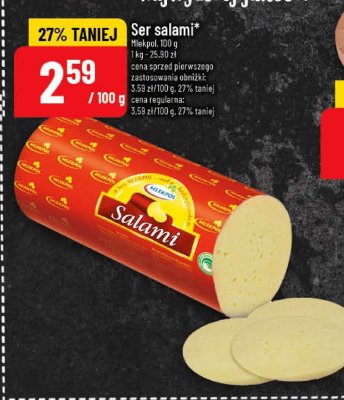 Ser salami Mlekpol promocja w POLOmarket
