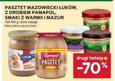 Pasztet mazowiecki Łuków, z drobiem Pamapol, smaki z warmii i mazur promocja w Stokrotka