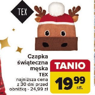 Czapka świąteczna Tex promocja w Carrefour