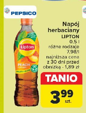 Herbata mrożona peach Lipton ice tea promocja