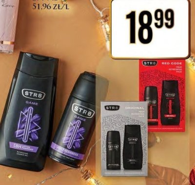 Zestaw kosmetyczny męski STR8 3 rodzaje promocja w Dino