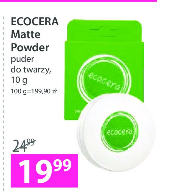 Puder ry偶owy prasowany Ecocera promocja