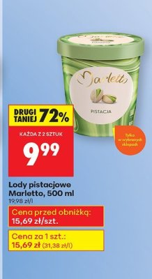 Lody pistacjowe K-classic maxx promocja w Biedronka