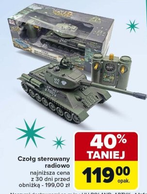 Czołg sterowany radiowo promocja w Carrefour Market