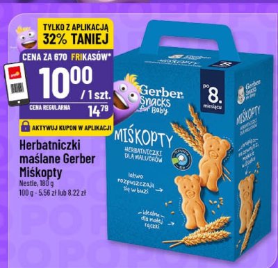 Herbatniczki maślane Gerber Miśkopoty Nestle promocja w POLOmarket