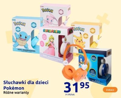 Słuchawki dla dzieci Pokémon, różne warianty promocja w Action