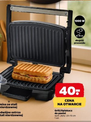 Grill/Opiekacz do panini 1 szt. promocja w Netto