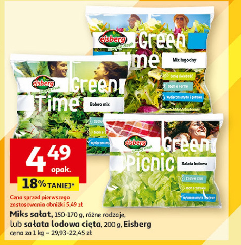 Mieszanka sałat green picnic Eisberg promocja