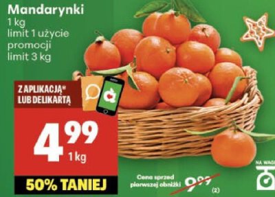 Mandarynki promocja w Delikatesy Centrum
