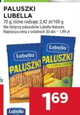 Paluszki Lubella różne rodzaje promocja w Stokrotka