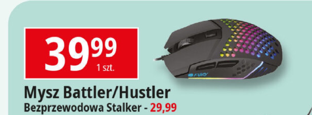 Mysz stalker 2000 dpi Fury promocja