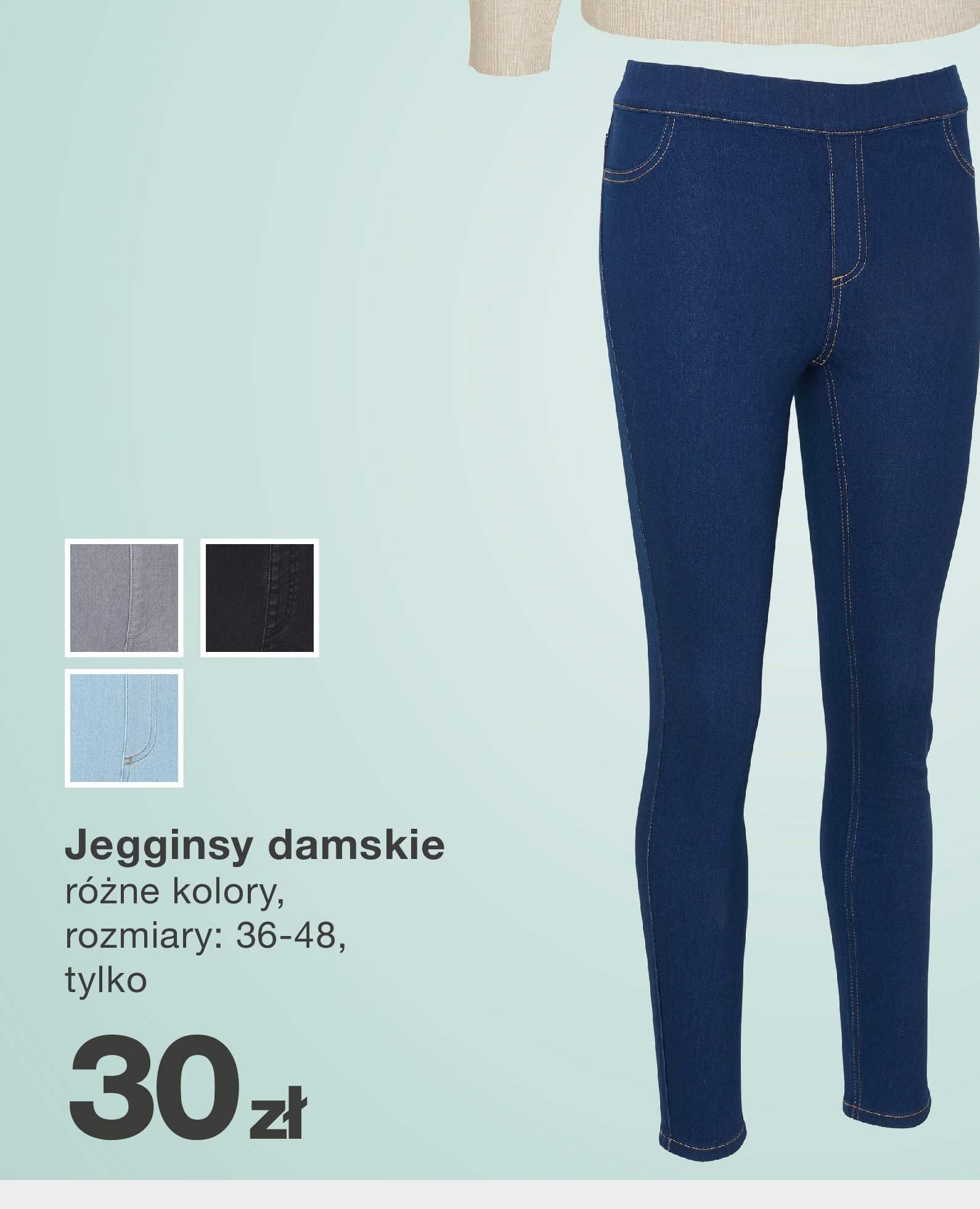 Jegginsy damskie 36-48 promocja