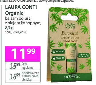 Balsam do ust z olejkiem konopnym Laura conti promocja