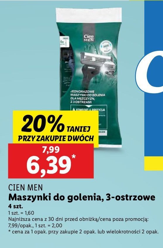 Maszynka do golenia Cien men promocja