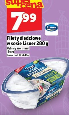 Filety śledziowe w sosie Lisner 280 g promocja w TOPAZ