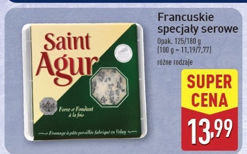 Ser pleśniowy Saint agur promocja