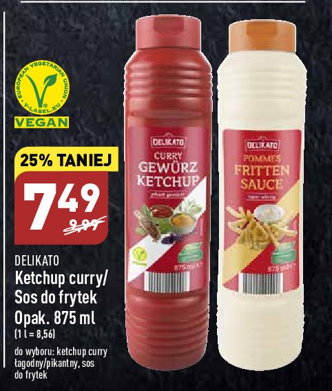 Ketchup z przyprawą curry pikantny Delikato promocja