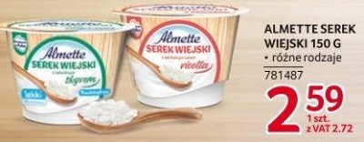 Serek wiejski Almette 150g różne rodzaje promocja w Selgros