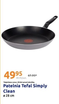 Patelnia Tefal Simply Clean promocja w Action