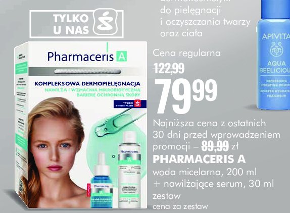 Zestaw w pudełku a: woda micelarna 200ml + serum 30ml Pharmaceris zestaw promocja