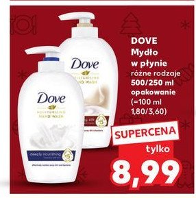 Mydło w płynie silk Dove nourishing hand care promocja w Kaufland