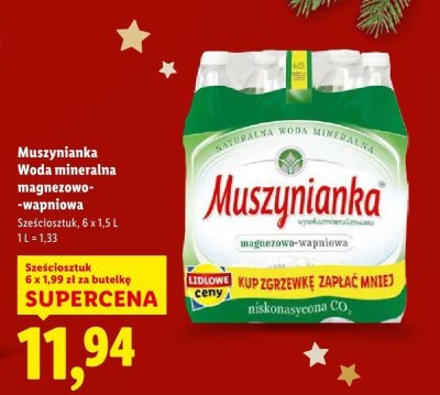 Woda mineralna magnezowo-wapniowa 6-pak promocja w Lidl