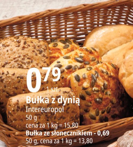 Bułka z dynią Inter europol promocja