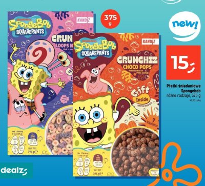 Płatki śniadaniowe Spongebob różne rodzaje promocja w Dealz