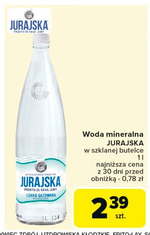 Woda lekko gazowana Jurajska promocja