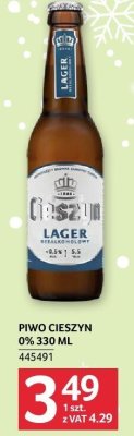 Piwo Cieszyn 0% 330 ml promocja w Selgros