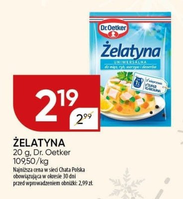Żelatyna promocja w Chata Polska