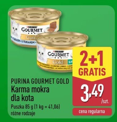 Karma mokra dla kota GOURMET GOLD promocja w Aldi