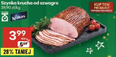 Szynka krucha od szwagra promocja w Delikatesy Centrum